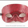 Scarred Assassin handmade leather mask