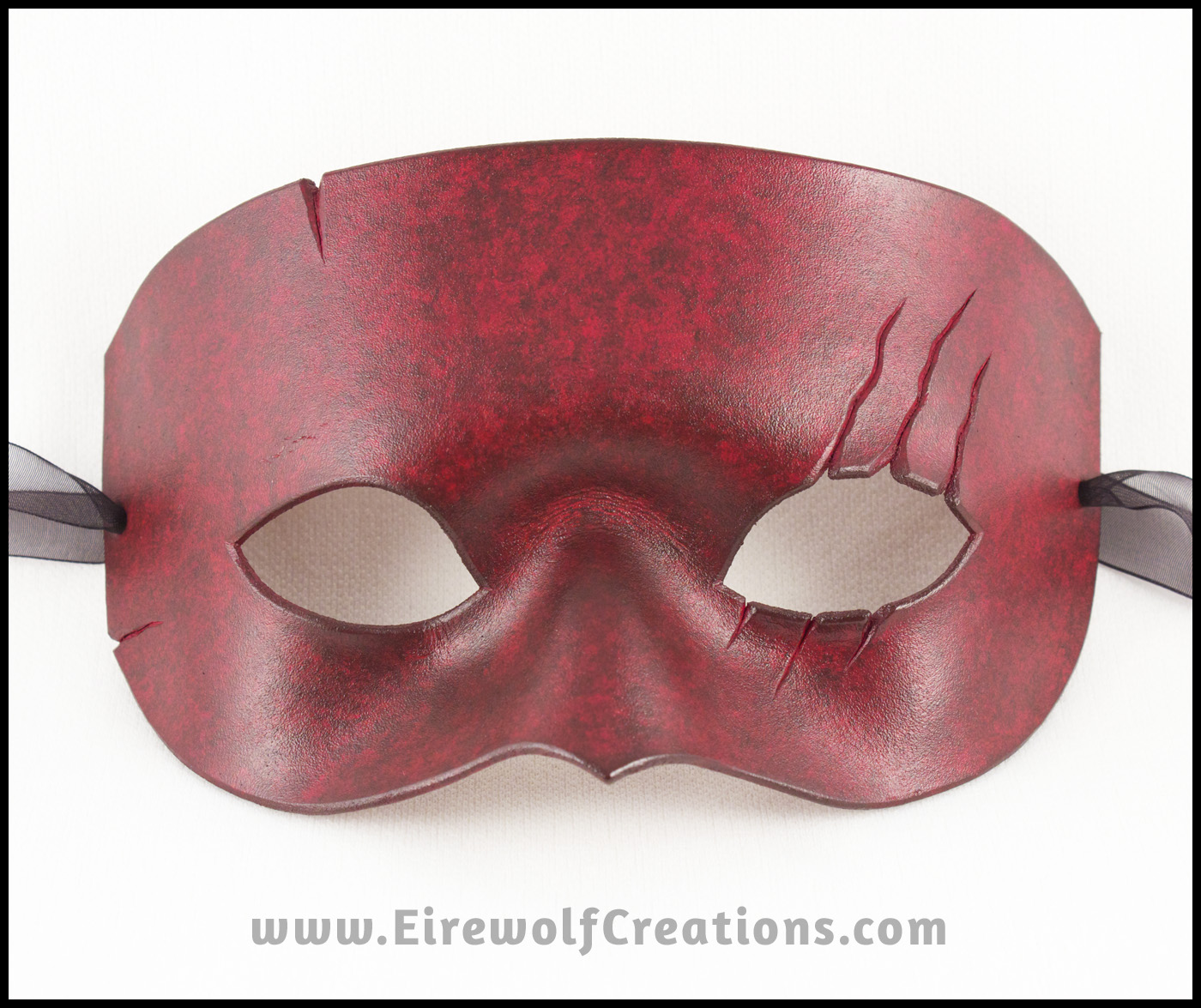 Scarred Assassin handmade leather mask