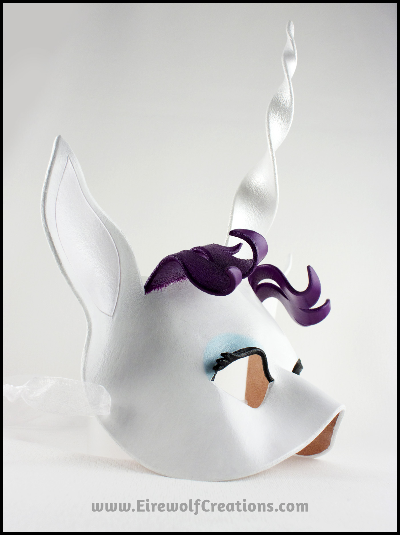 Rarity 'Cartoonicorn!' handmade leather mask