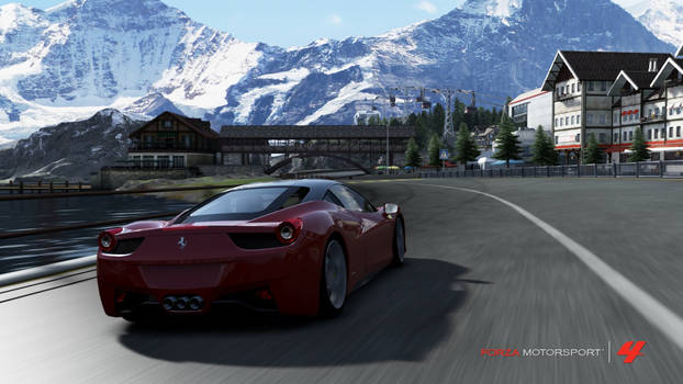 Ferrari 458 Italia Alps