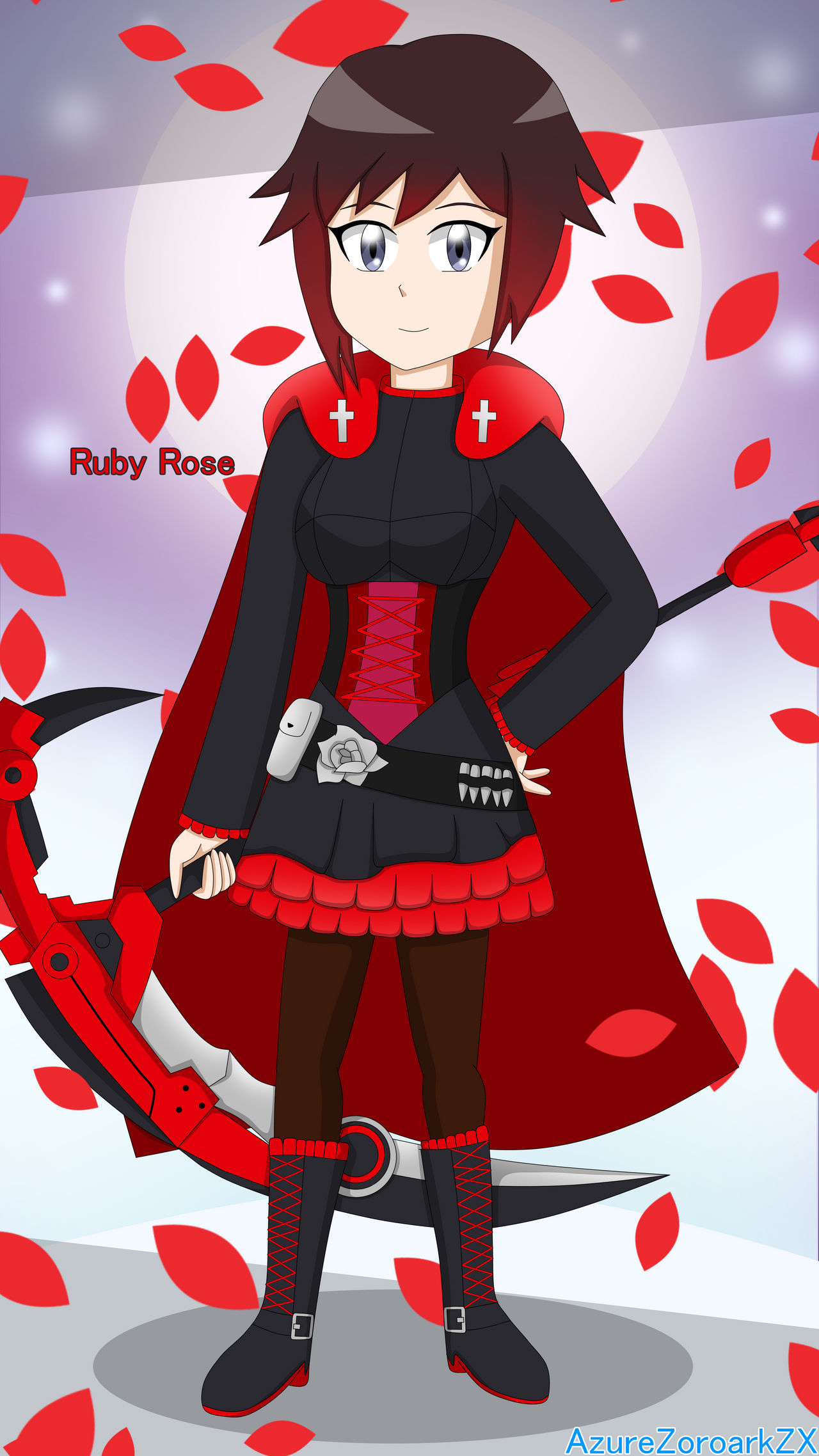 Ruby Roses Rwby Ruby Rose (RWBY) by AzureZoroarkZX on DeviantArt