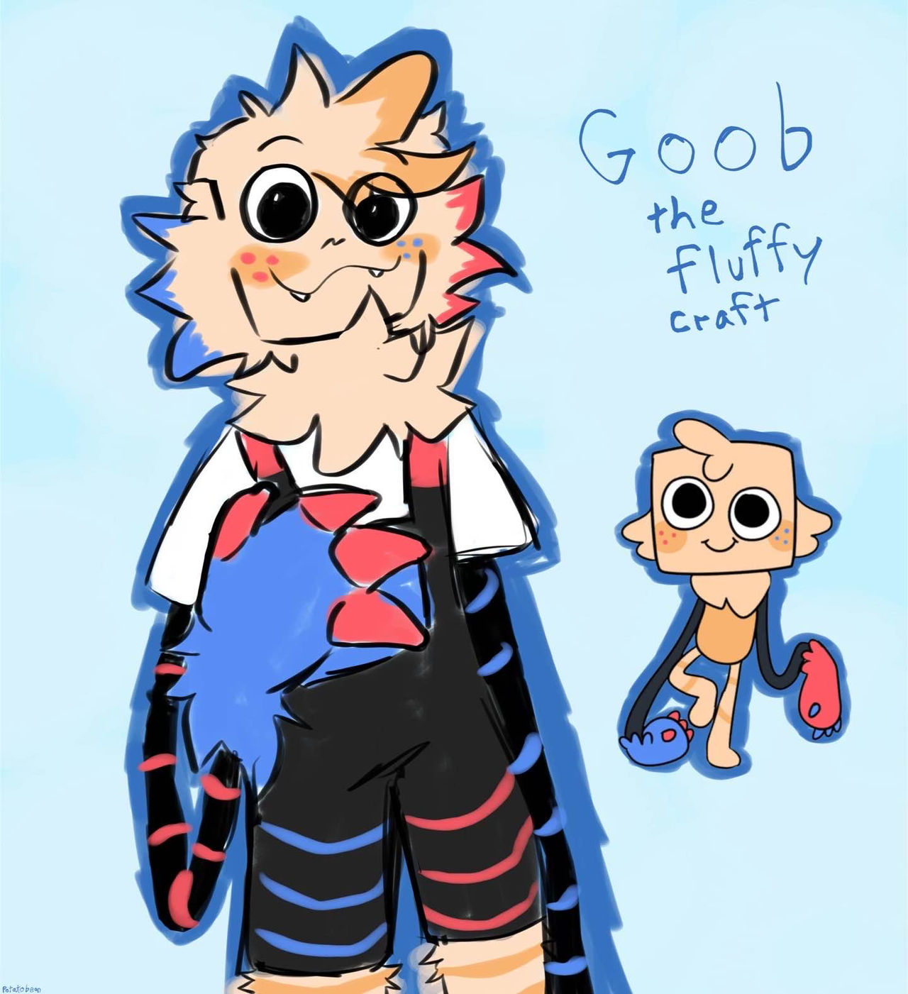 Goob the fluffy craft! by Potato-bean on DeviantArt