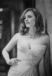 Jessica Chastain pencil drawing