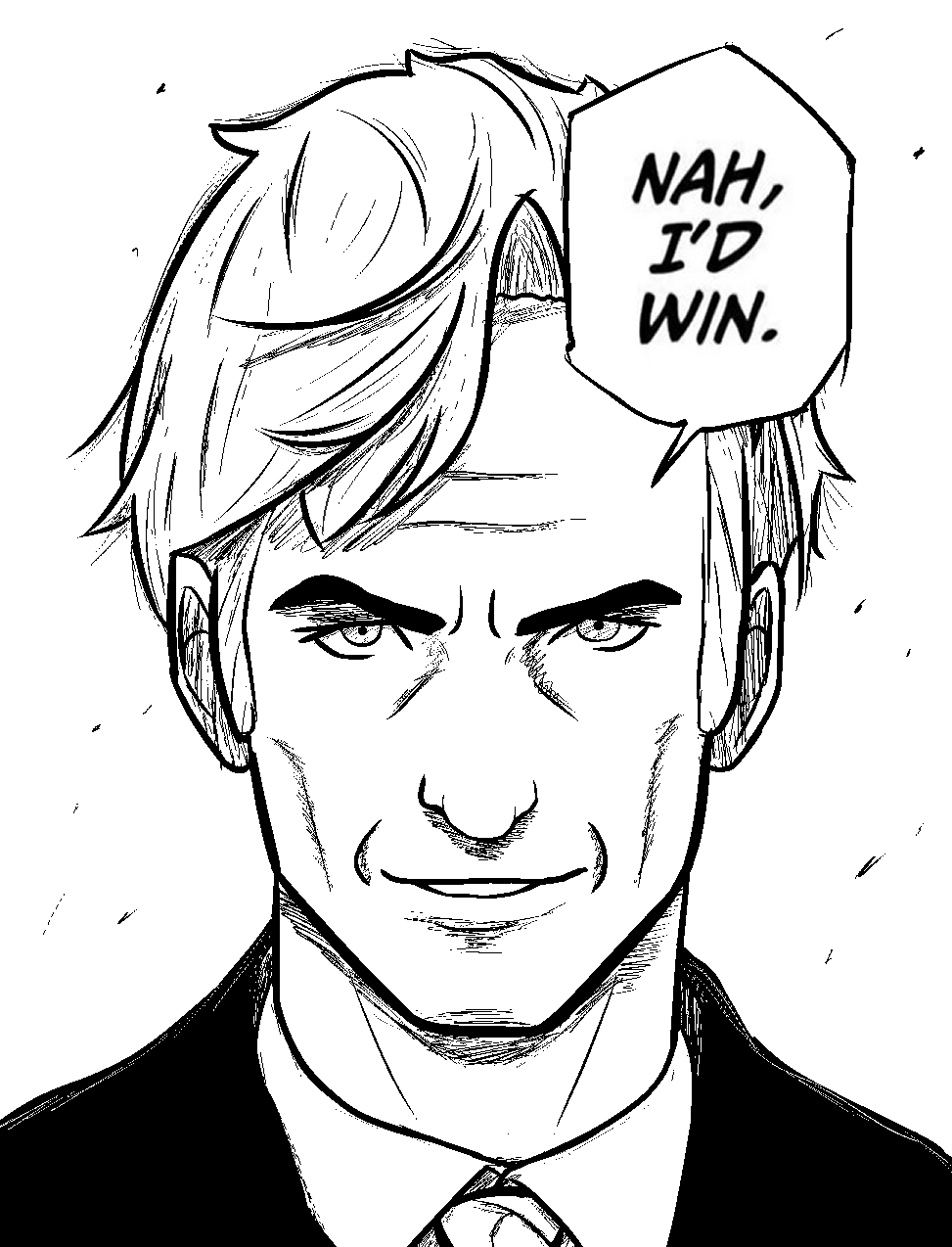 Saul Goodman when he's defending war criminals: by StringzArt on DeviantArt