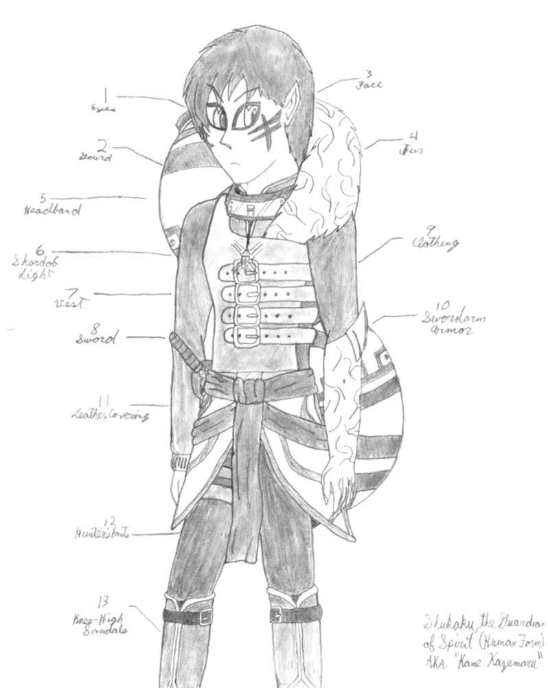 Shukaku - Human Form by Guardian-Ryona on DeviantArt