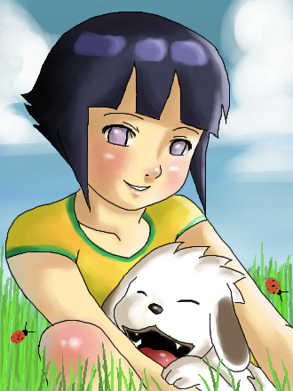 Hinata and Akamaru