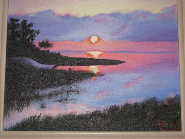 SUNSET ON THE LAKE