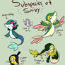 The Subspecies of Snivy