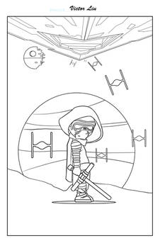 Kylo Ren kids coloring book