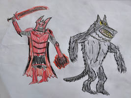 Vampier en Weerwolf/Vampire and Wherewolf.