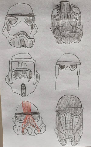 Star Wars: Storm Trooper Helmets.