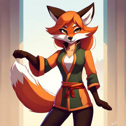 Kung Fu Fox girl