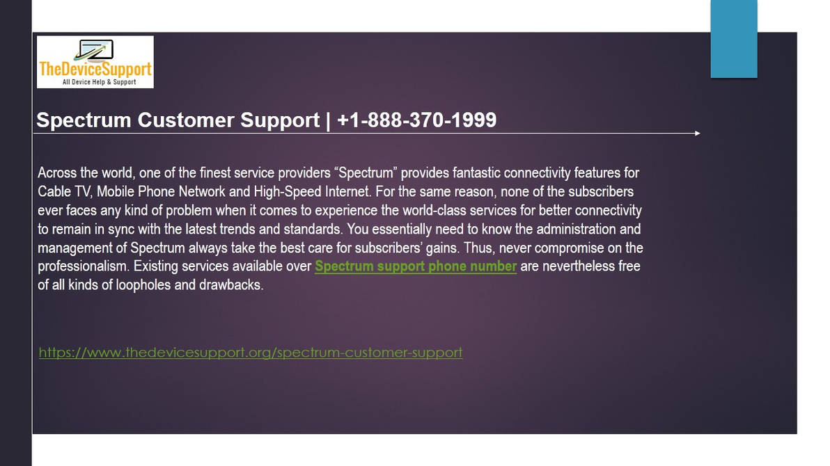 Spectrum Customer Support +1888-370-1999 by spectrumcares on DeviantArt