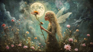 Flowers In Moonlight