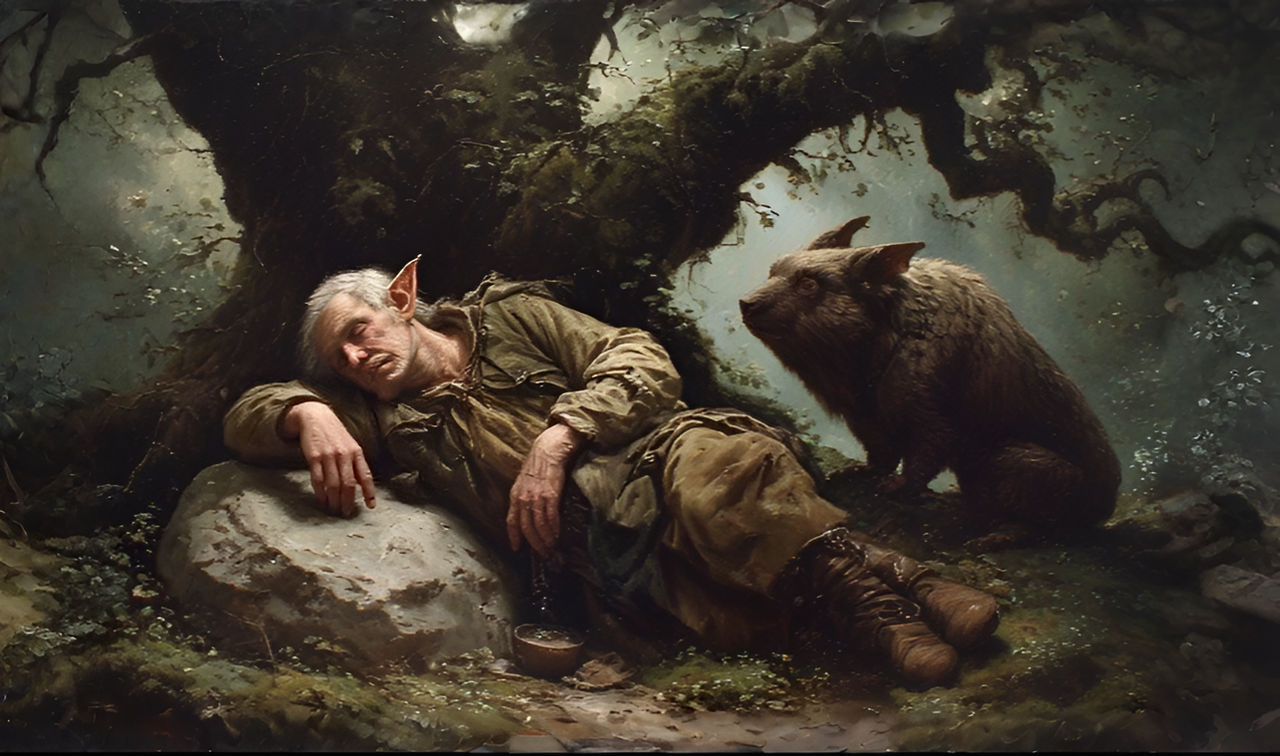Wearedy The Weary Traveler And His Loyal Protector by Fantasialandcreation on ...