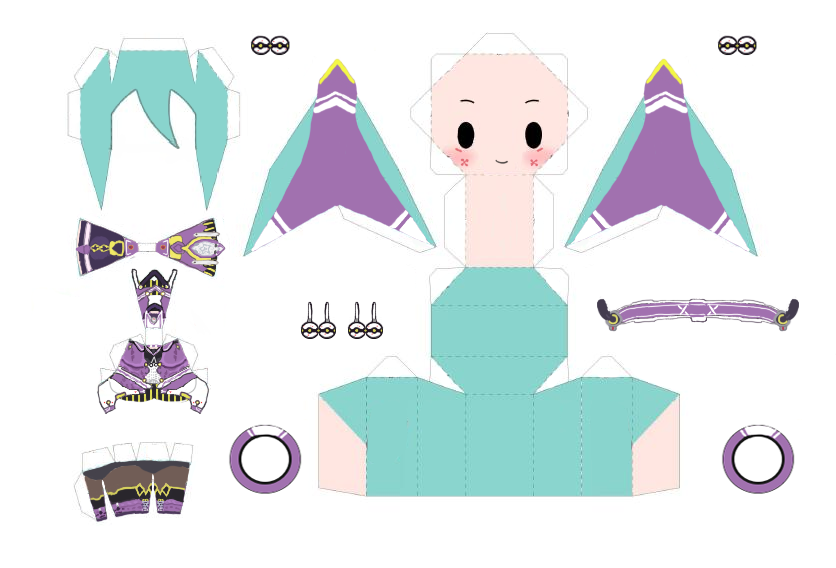 FOnewearl Style Miku Papercraft