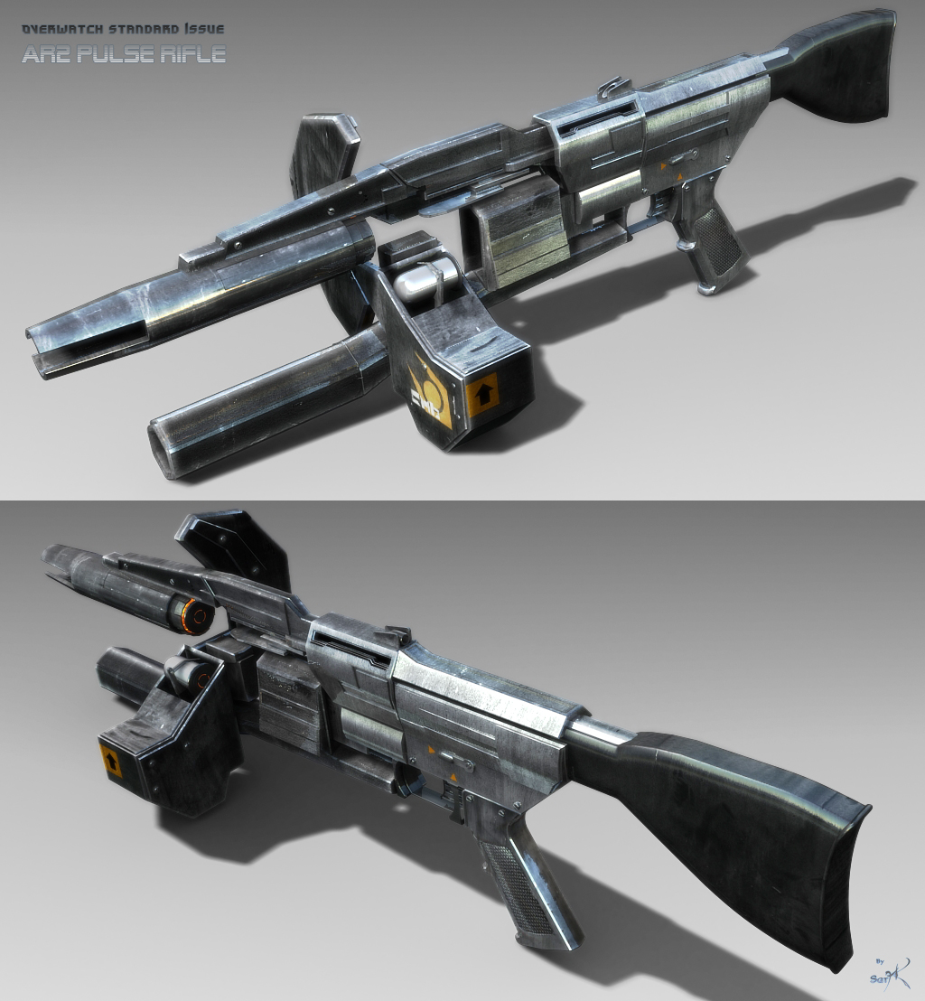 Overwatch Pulse Rifle Textured
