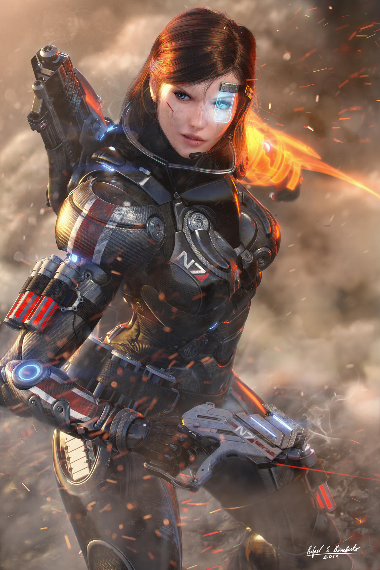 Commander Shepard - Through Smoke and Fire by SgtHK