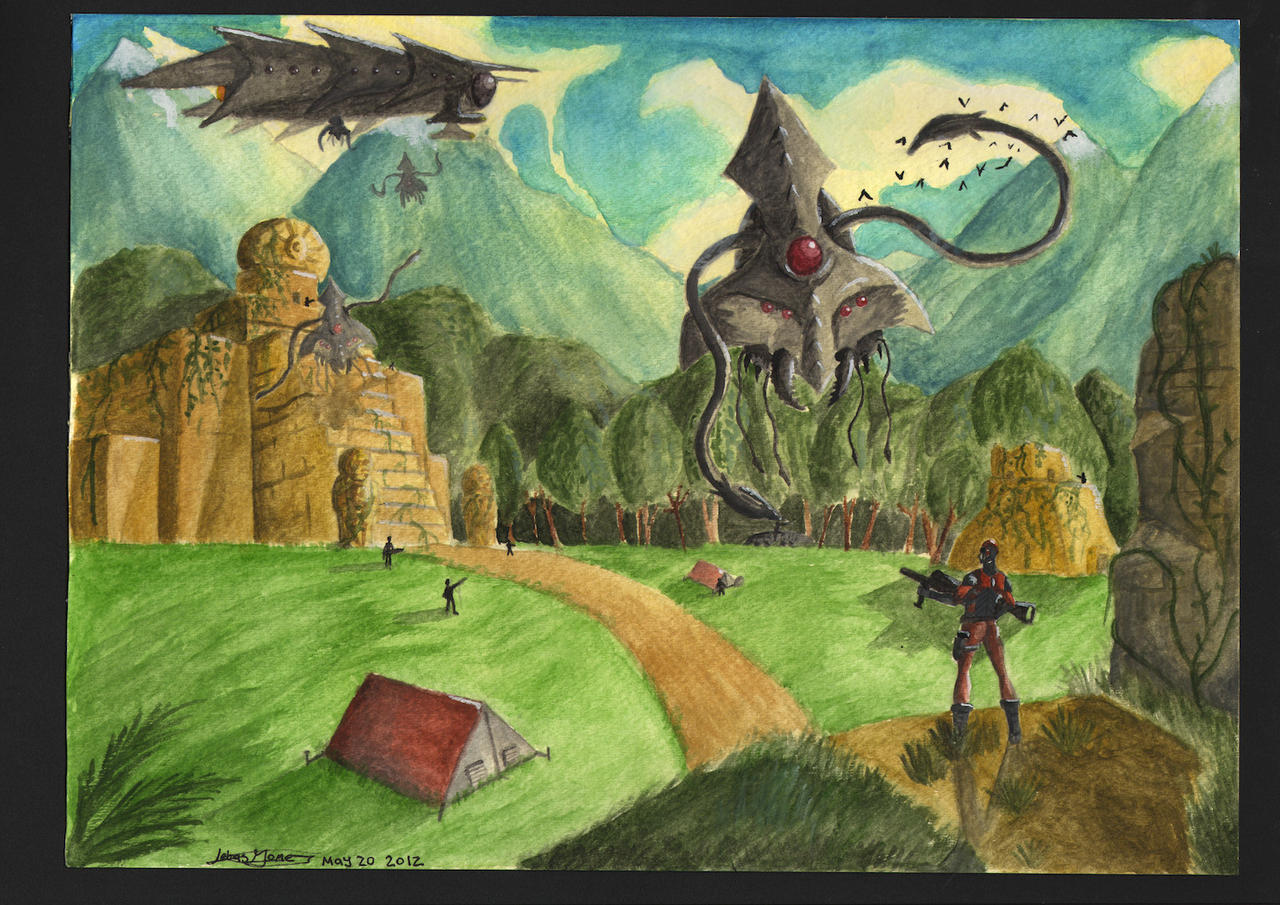 alien scene by medellinboy on DeviantArt