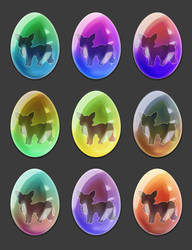 Adoptables Foxcats Easter Eggs [Closed]