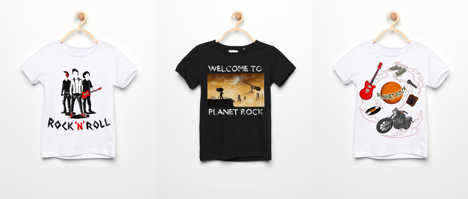 Planet Rock t-shirts