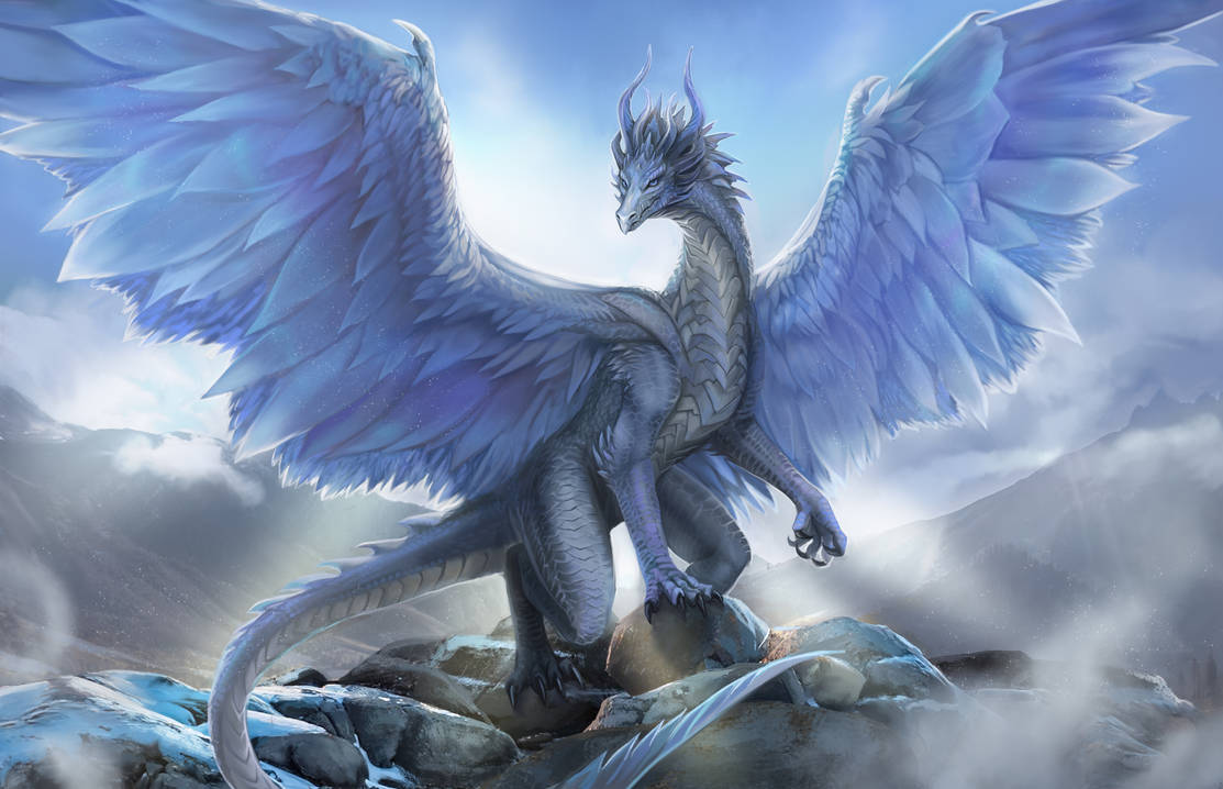 Silver dragon by Muns11 on DeviantArt