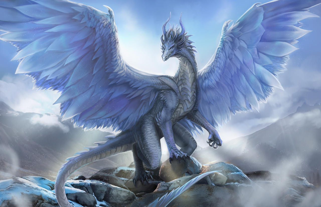 Silver dragon by Muns11 on DeviantArt