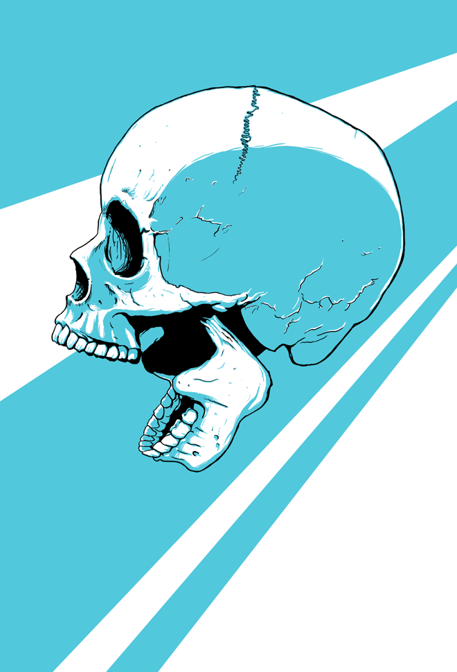 blu skull