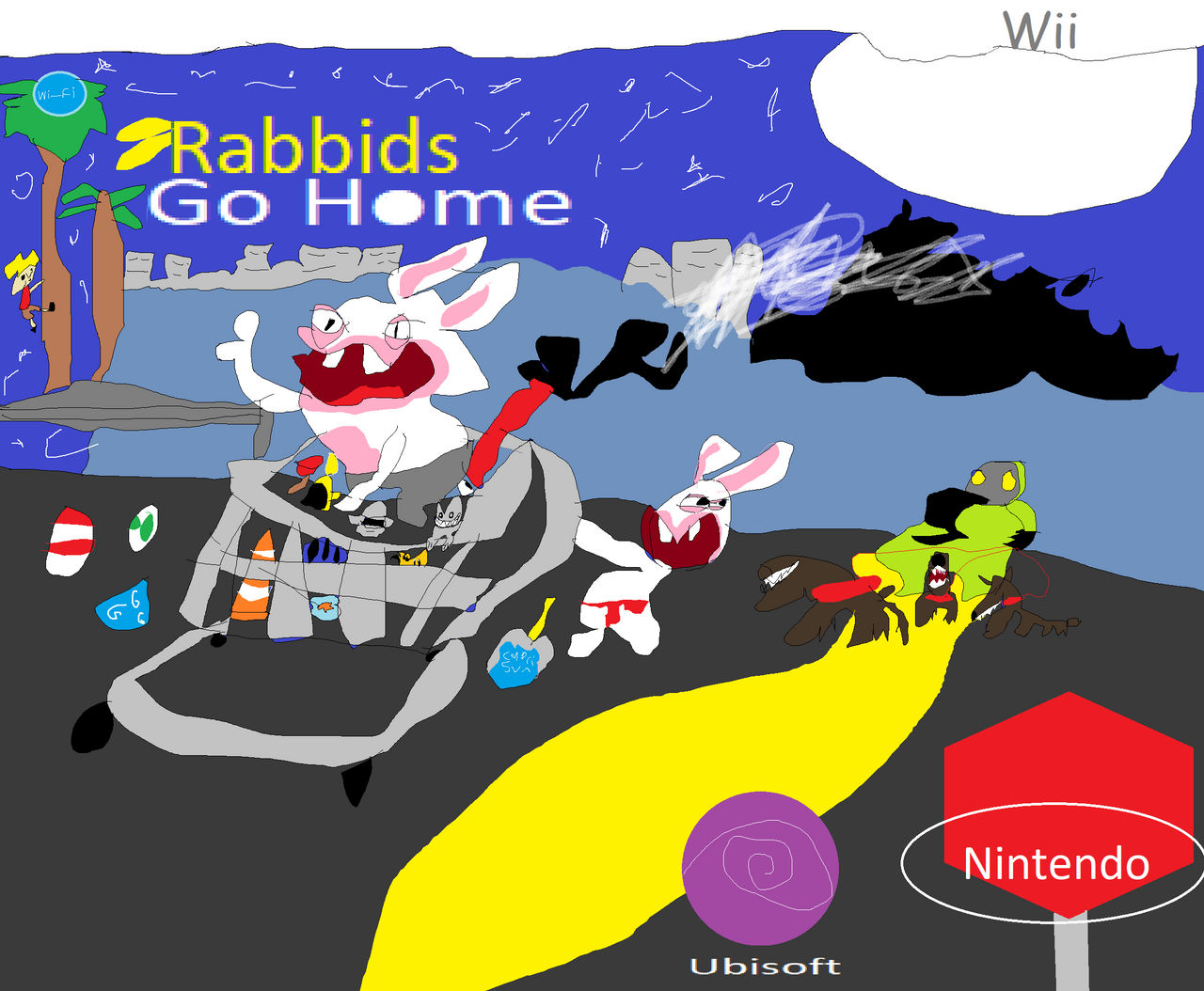 Rabbids Go Home (Holiday edition) by fazbear1980 on DeviantArt