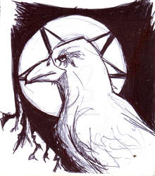 satanic crow