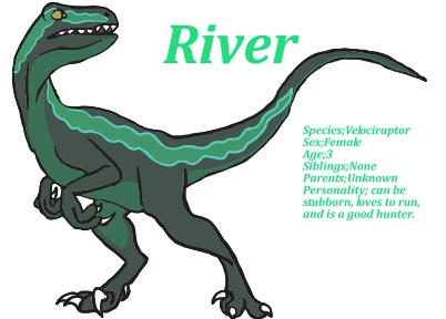 River Velociraptor OC by Rainhearthemedcat on DeviantArt