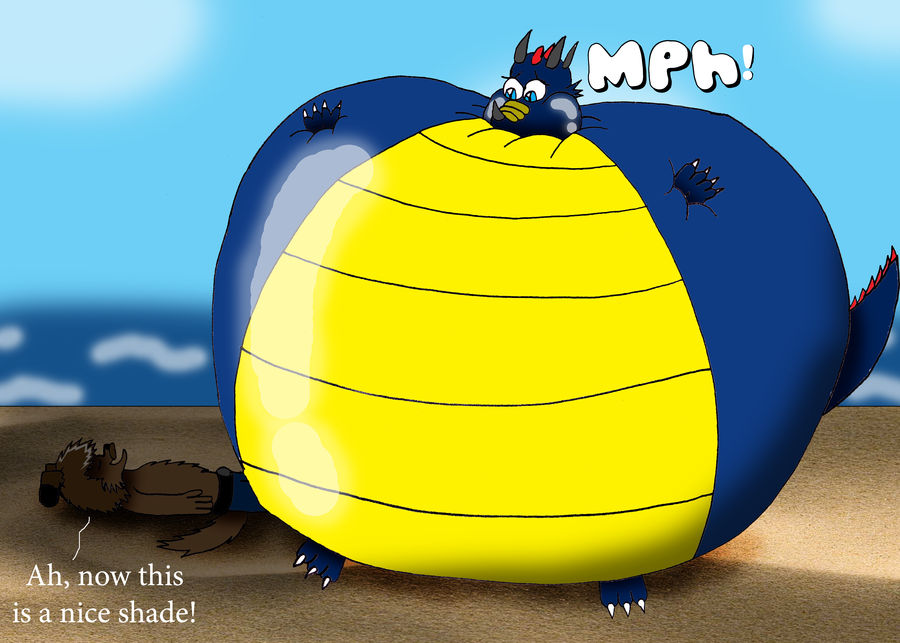 Fat Cell Exploding Dragon Legend Inflated: Nuke Dragon by ToferTheAkita on DeviantArt