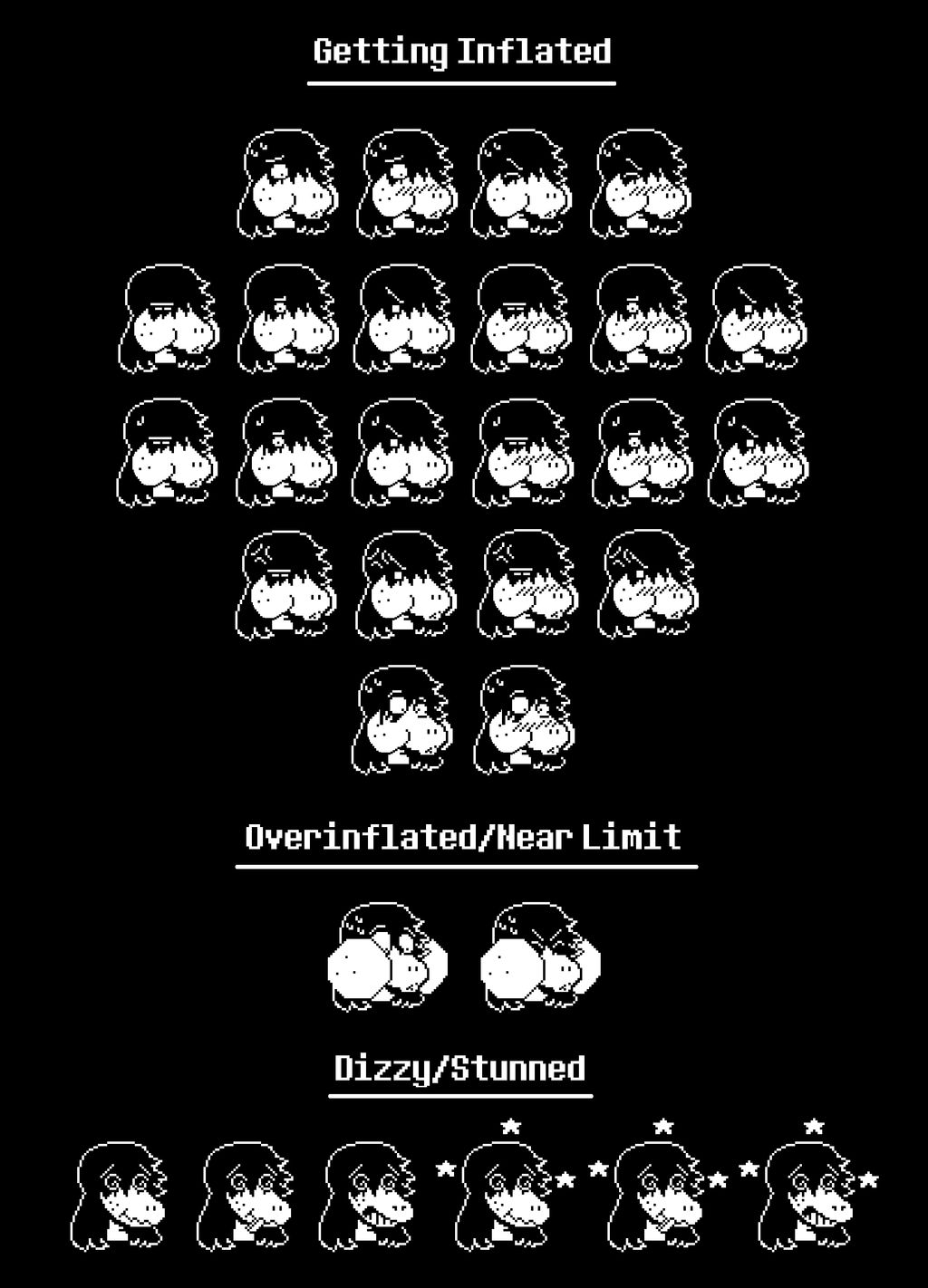 Deltarune: Susie Inflated Talk Sprites by ToferTheAkita on DeviantArt