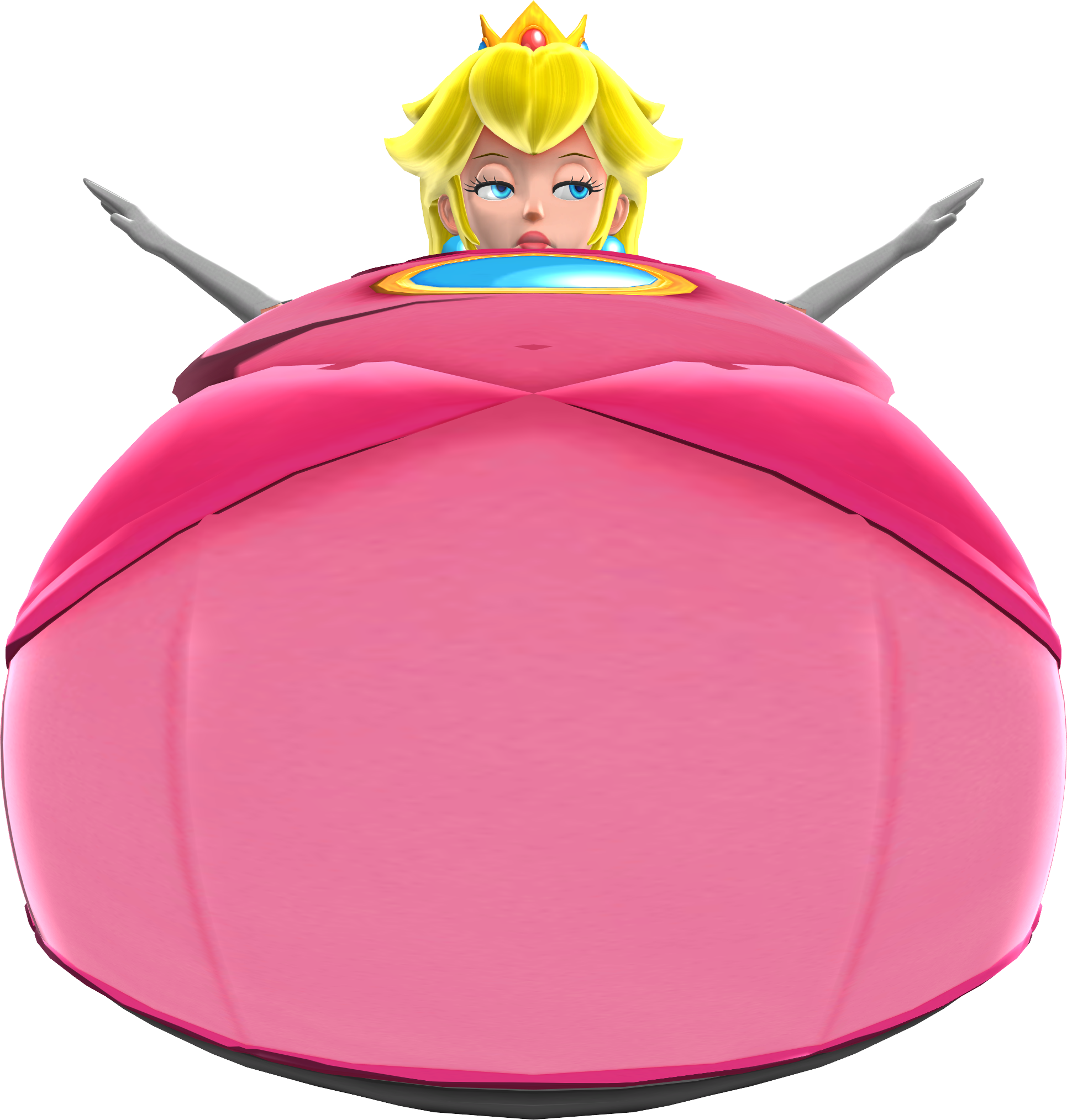 Pink Player Inflation mmd princess peach inflation expansion 2013 real by TheFetishFeline on ...