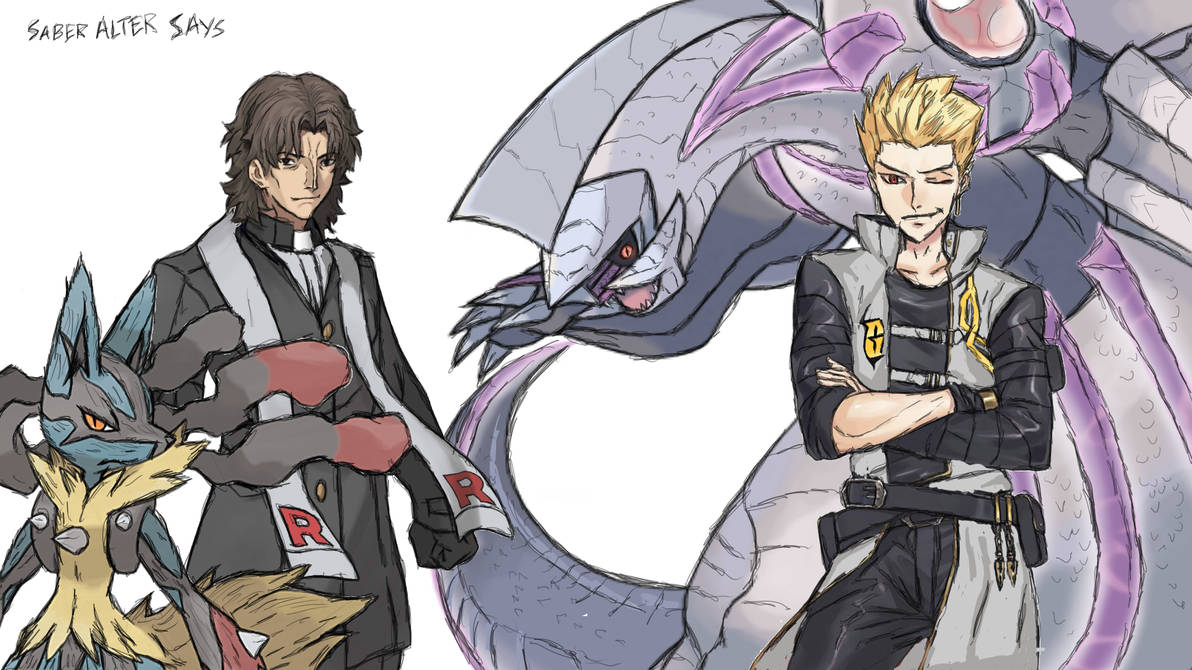 Pokemon Crime Kirei and Gilgamesh Pokemon Crime Bosses. by MisakaLovesYou on DeviantArt