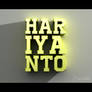 3D Text My Name - KTarts, Hariyanto