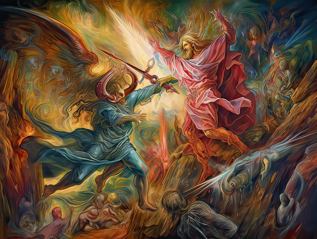 Jesus Defeats The Devil By Kbrake On DeviantArt jesus-defeats-the-devil-by-kbrake-on-deviantart