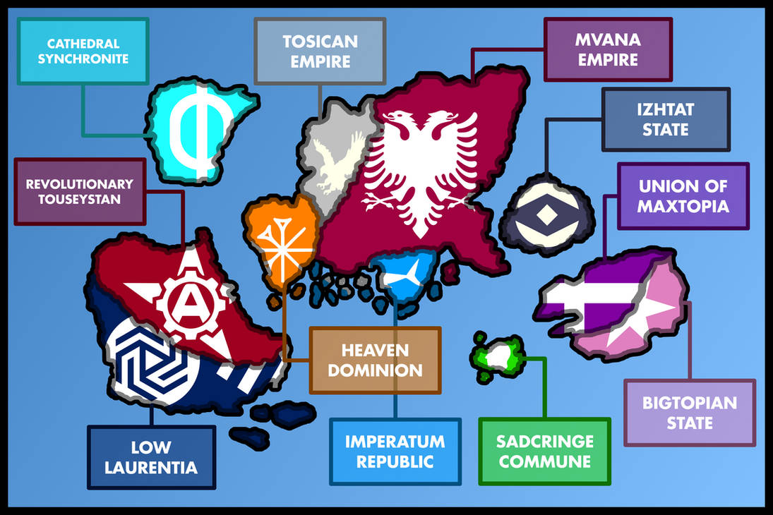 Chain Map Philo The Lands Of Philosophia - NationStates Region Map by RealQuark on ...