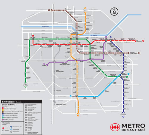Mapa Actual del Metro de Santiago by ClementeXD783 on DeviantArt