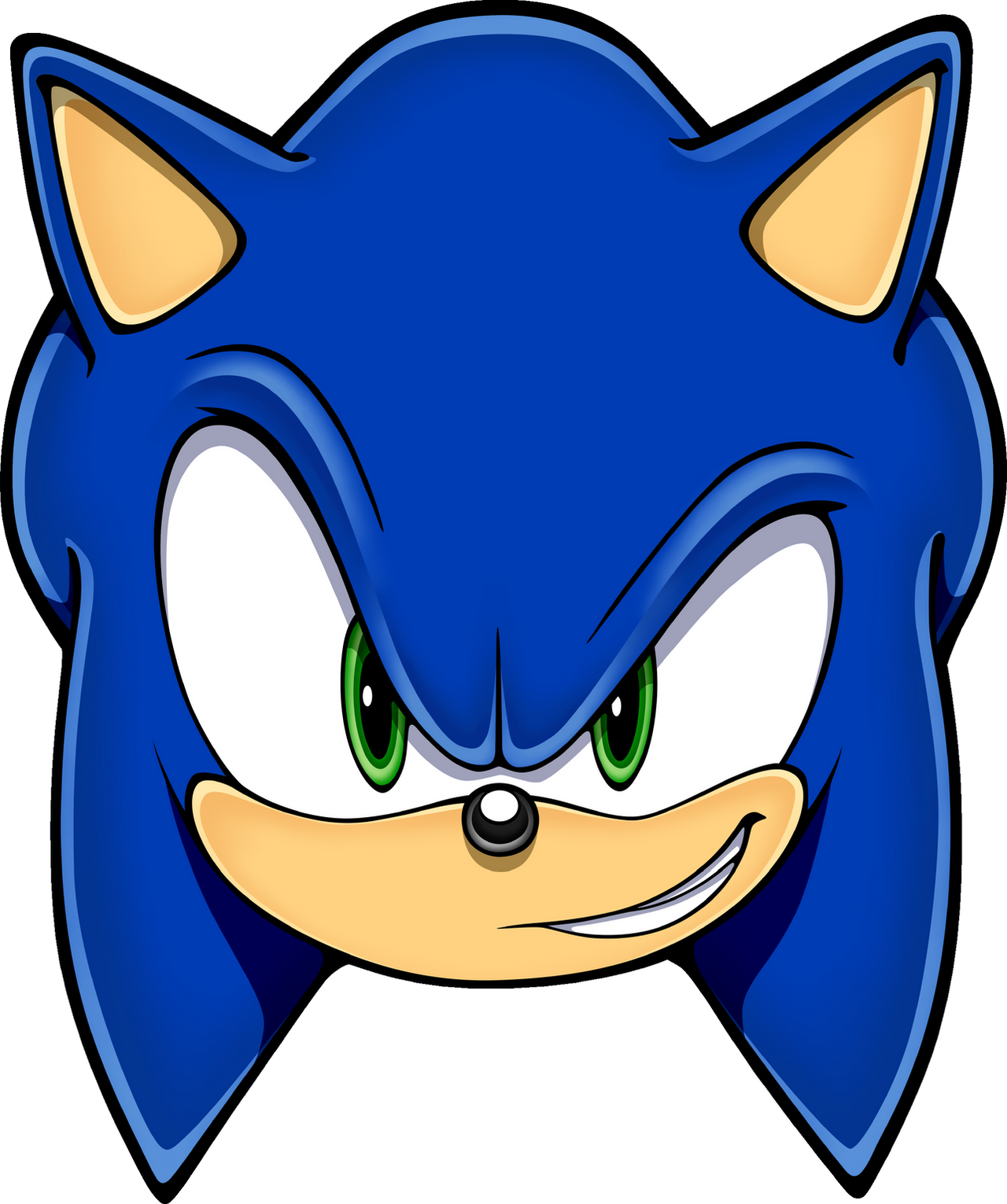 Sonic The Hedgehog Face by gabrielmariosonicfan on DeviantArt