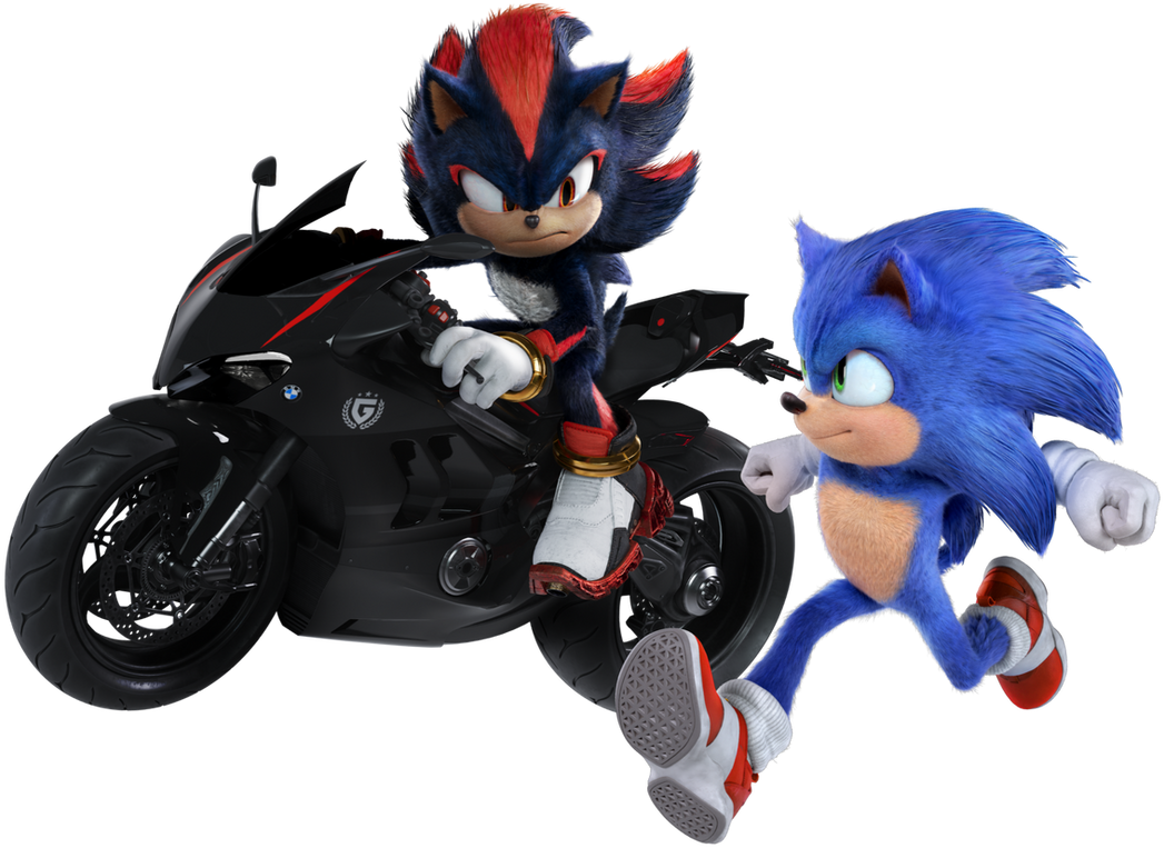 Sonic With Shadow On Motorbike (Sonic 3) by gabrielmariosonicfan on ...