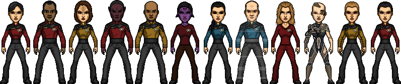 Star Trek Castaways Voyager Crew Pre-Year of Hell