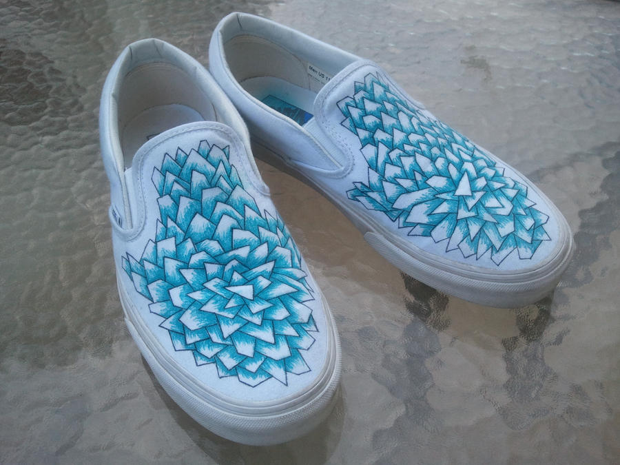 Custom Vans Crystal Shard Design By Kyg0n On Deviantart