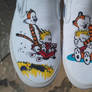 Calvin and Hobbes Custom Shoes
