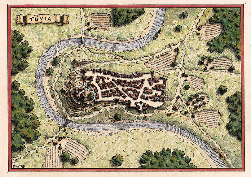 Trevia Map Tuvia - Town map by Brian-van-Hunsel on DeviantArt