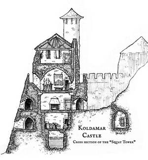 Koldamar Castle - The Squat Tower