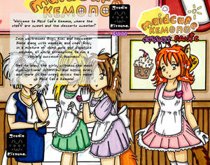 Maid Cafe Kemono Dessert Panic! - wraparound cover