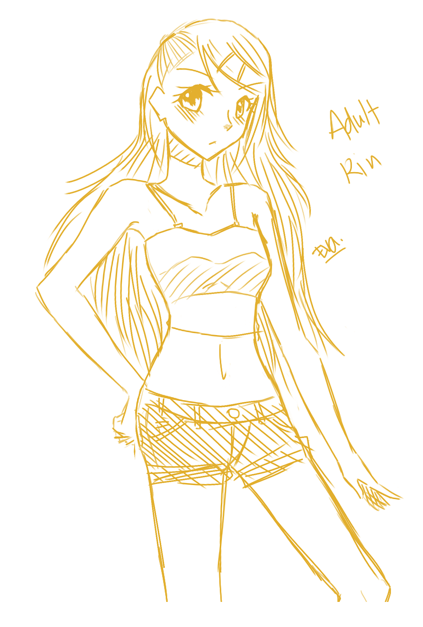 adult rin sketch