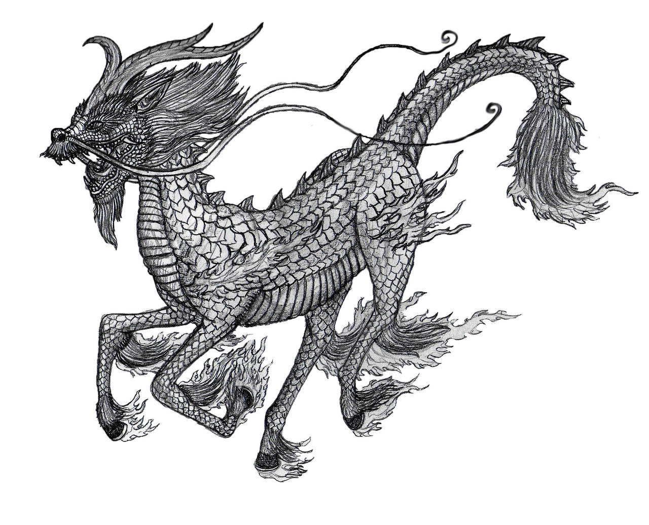 Qilin/Kirin by Bysthedragon on DeviantArt