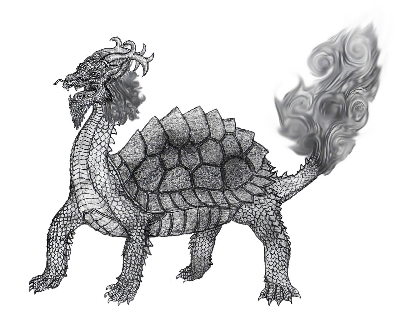 Chinese Turtle Dragon by Bysthedragon on DeviantArt